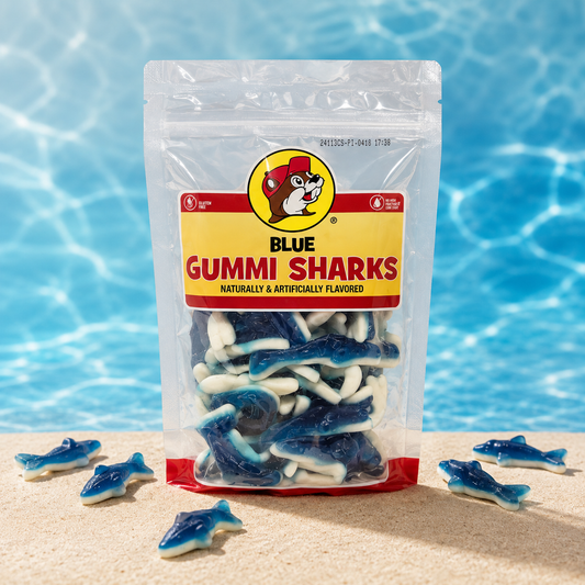 Requins gommeux Buc-ee's