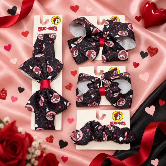 Buc-ee's Valentine's Hair Accessories