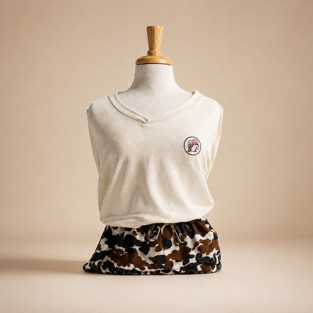 Buc-ee's Cream Long Sleeve Lounge Shirt