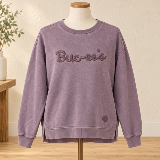 Buc-ee's Mauve Pullover Sweatshirt