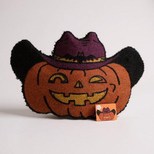 Destination Holiday Pumpkin Cowboy Doormat