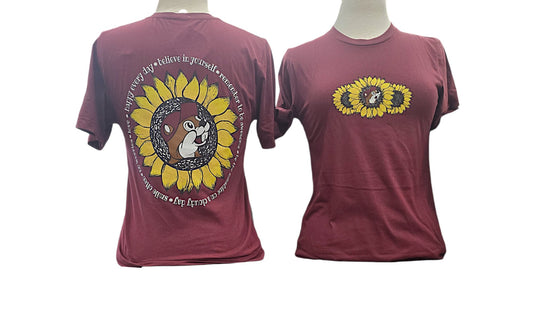 Buc - ee's " Believe In Yourself " Sunflower T-Shirt - Texan Temptations