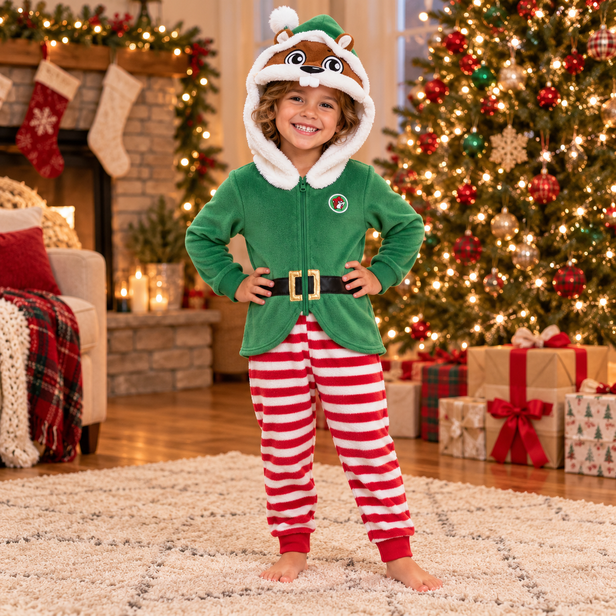 Buc-ee's Christmas Elf Suit