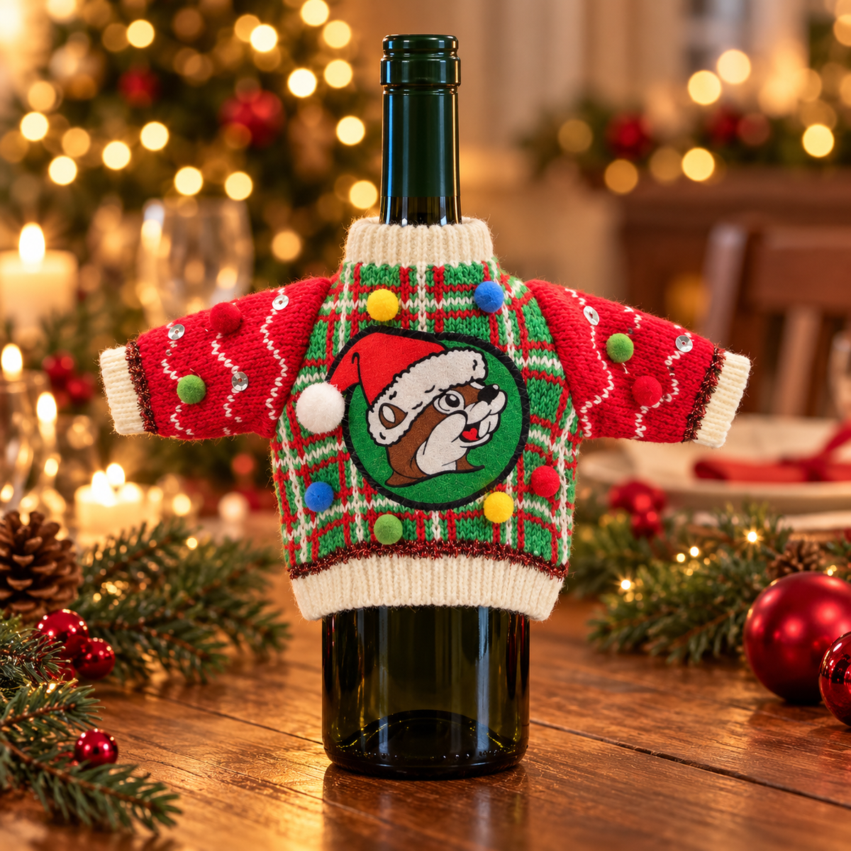 Buc-ee's Christmas Wine Bottle Opener