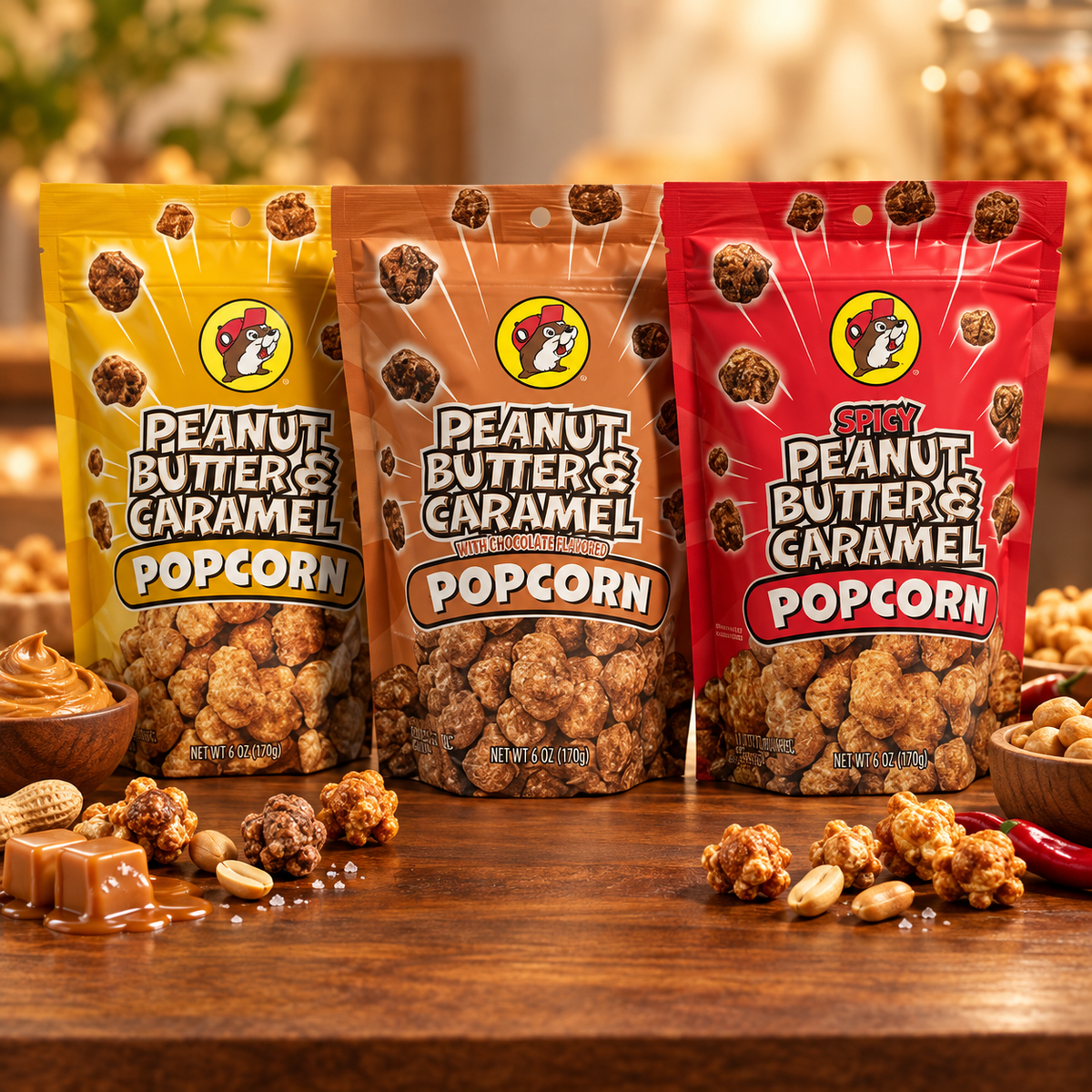 Buc-ee's Peanut Butter & Caramel Popcorn