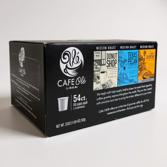 CAFE Ole by H-E-B  Variety Pack Single Serve, 54ct Coffee
