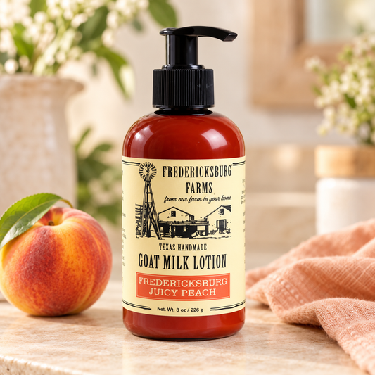 Fredericksburg Farms - Lait Corporel au Lait de Chèvre Pêche Juteuse