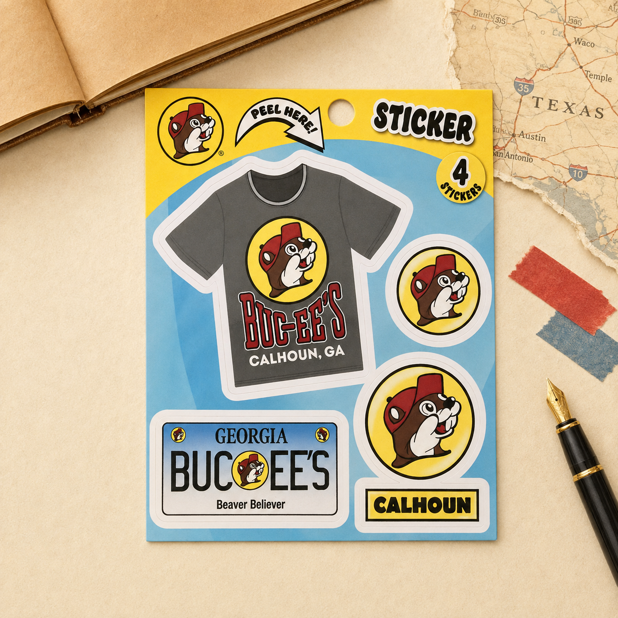 Buc-ee's Sticker Pack - Georgia Edition