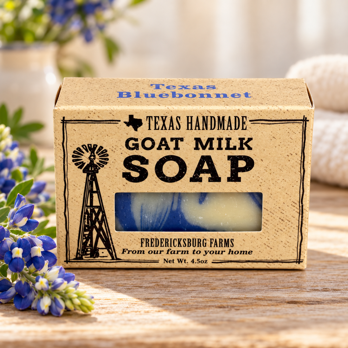 Fredericksburg Farms - Texas Bluebonnet Goat Milk Bar Soap