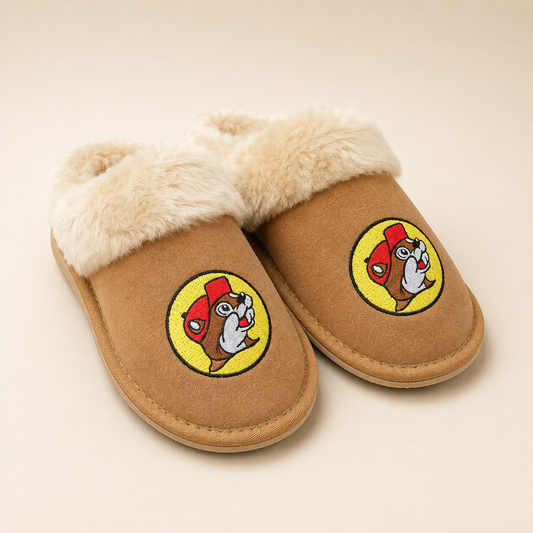 Buc-ee's Logo Slippers