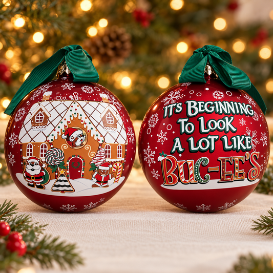 Buc-ee's Gingerbread House Christmas Ornament