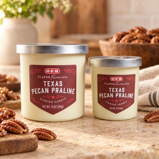 Bougie H-E-B Saveurs Favorites - Praliné Pacane du Texas