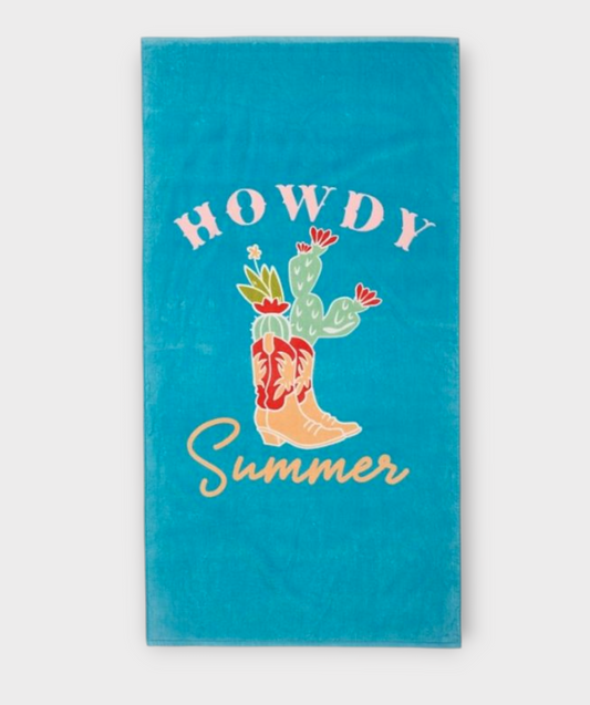 Destination Holiday Howdy Summer - Oversized Beach Towel