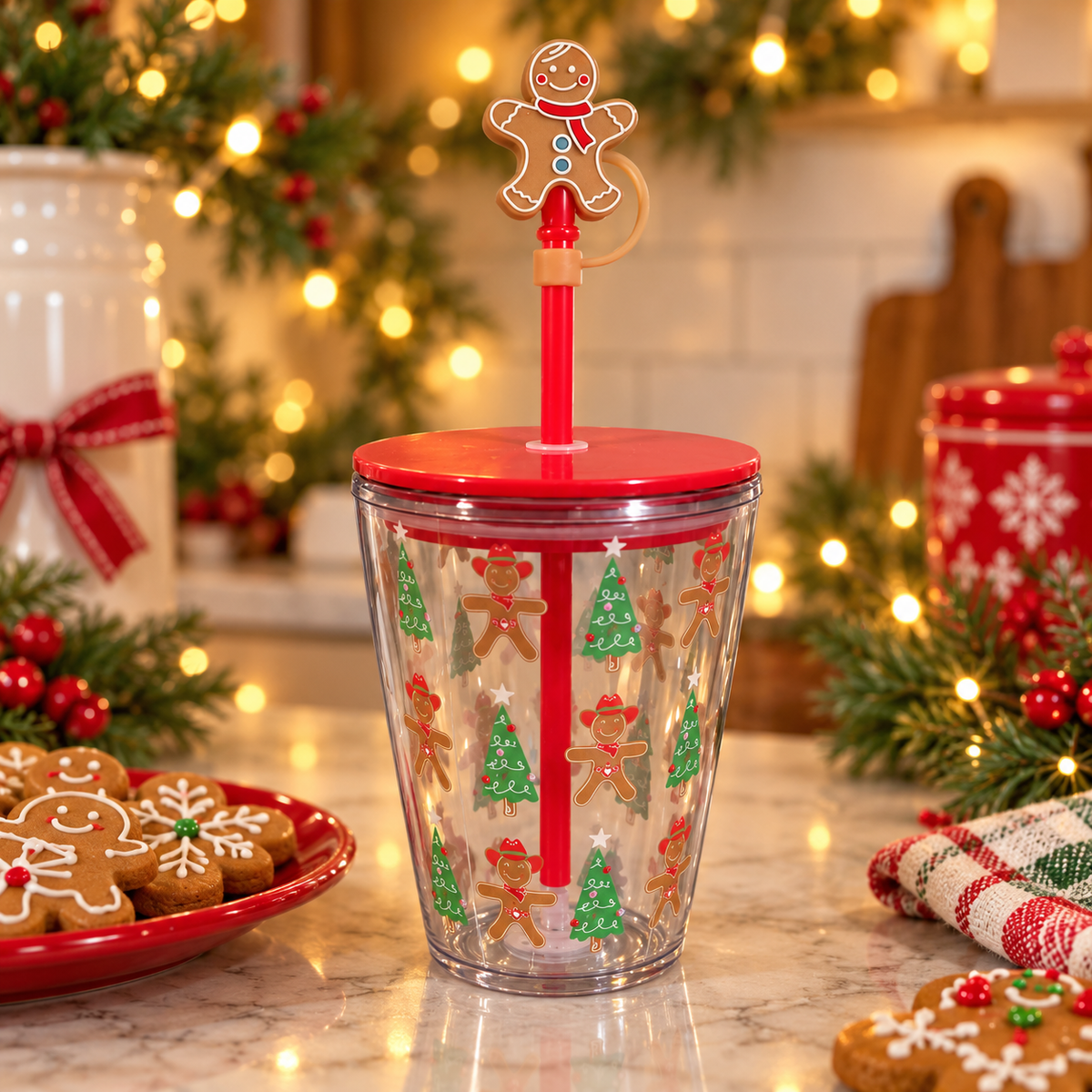 H-E-B Cowboy Christmas Tumbler