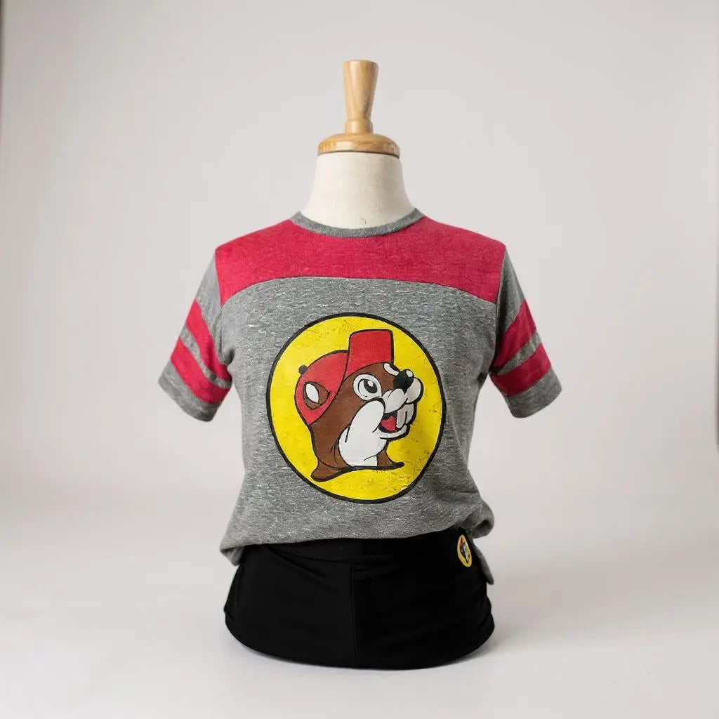 Buc-ee's Distress Crop Tee - Texan Temptations