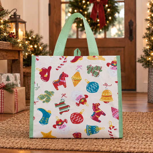 H-E-B Destination Holiday Ornament Resuable Bag
