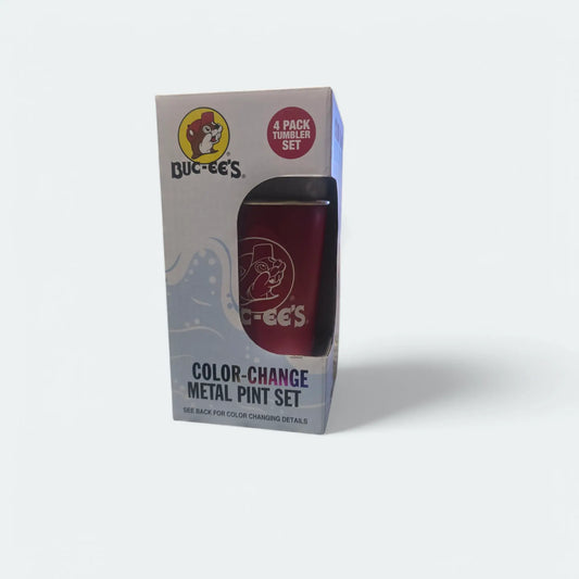 Buc-ee's Coloring Changing Metal Pint Set - Texan Temptations