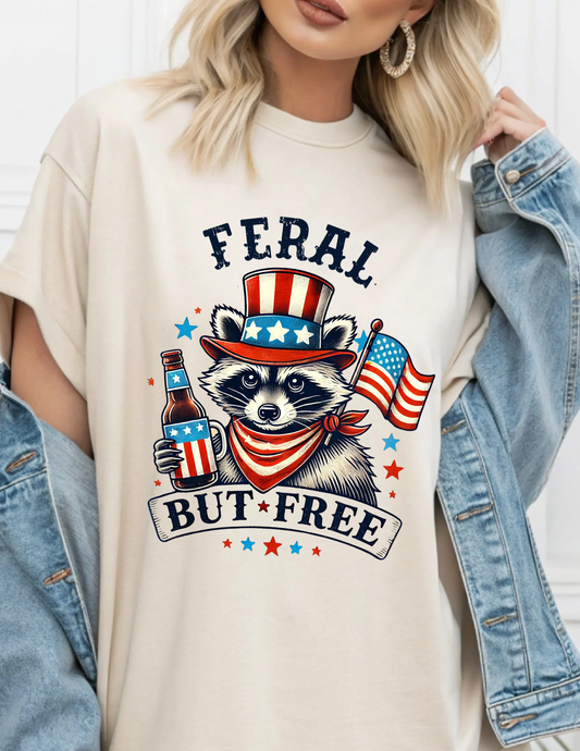 Feral but Free 4th of July - Tee