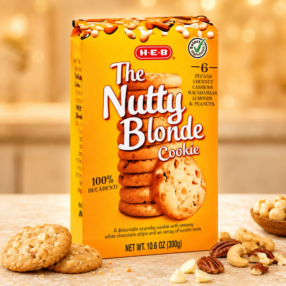 The Nutty Blonde Cookie by H-E-B