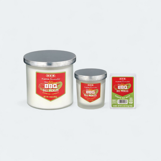 H-E-B True Texas BBQ Pickle Scented Candles