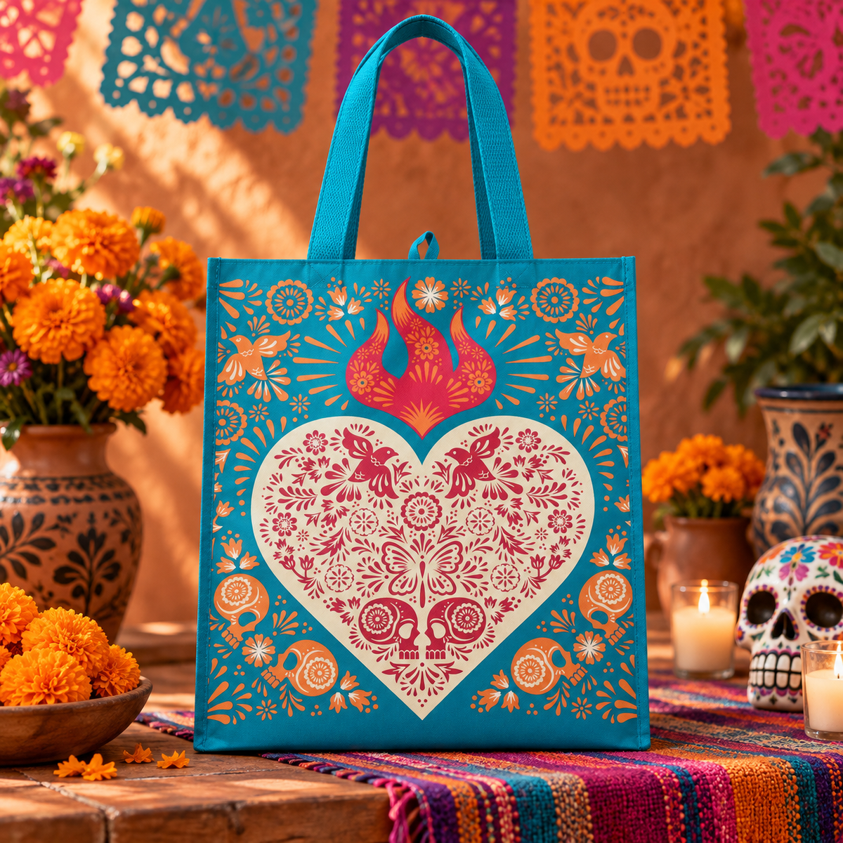 H-E-B Destination Holiday  Sacred Heart Resuable Bag
