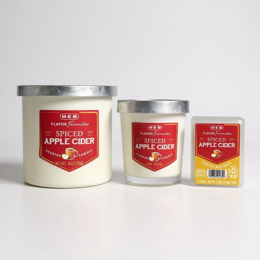 H-E-B Flavor Favorites Spiced Apple Cider Candle Collection