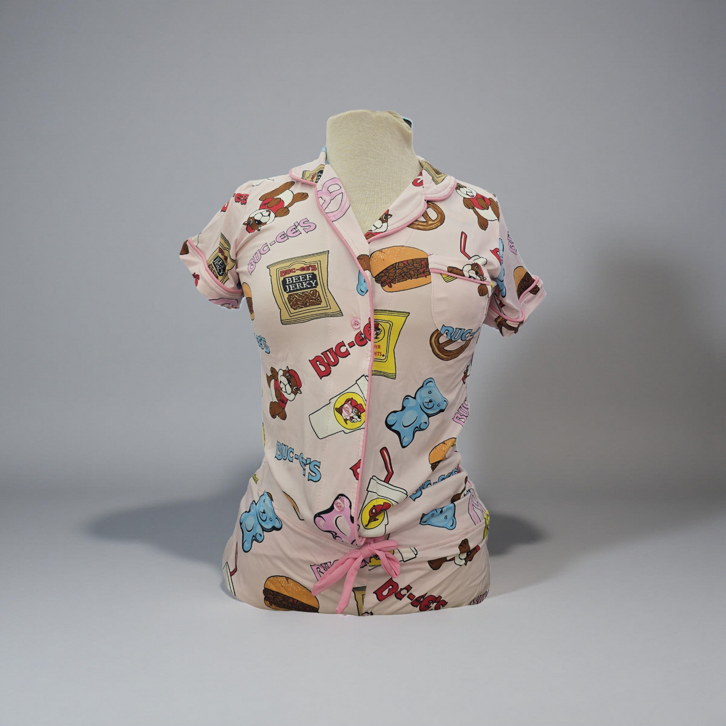 Buc-ee's Button Down Pajama Top