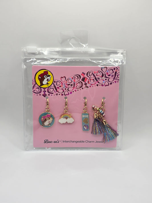 Buc-ee's Interchangeable Charm Set - I Love Buc-ee's & Rainbows