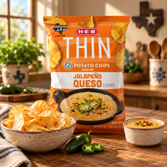 H-E-B Jalapeno Queso Potato Chips