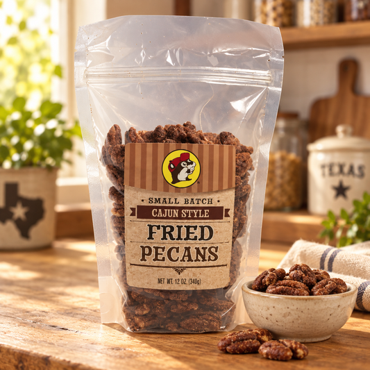 Noix de pécan frites à la cajun de Buc-ee's