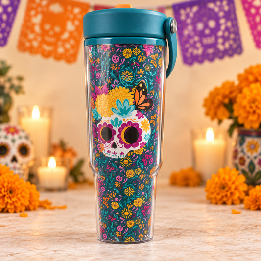 H-E-B Dia De Los Muertos Tumbler, 32oz