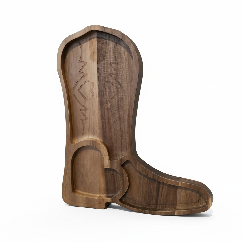 H-E-B Destination Holiday Cowboy Boot Charcuterie Board
