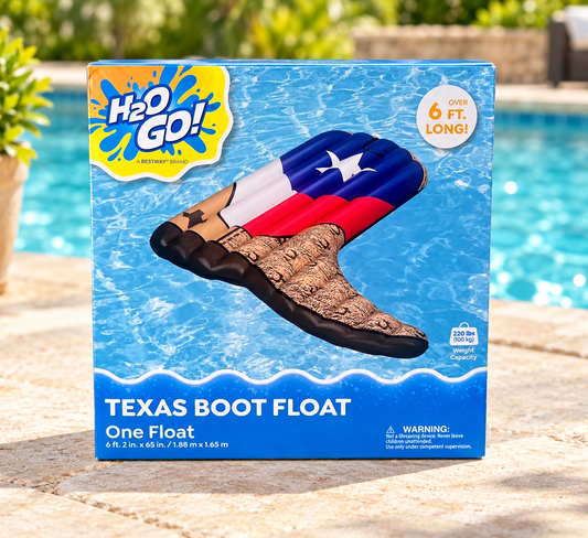 Bouée en forme de botte H-E-B