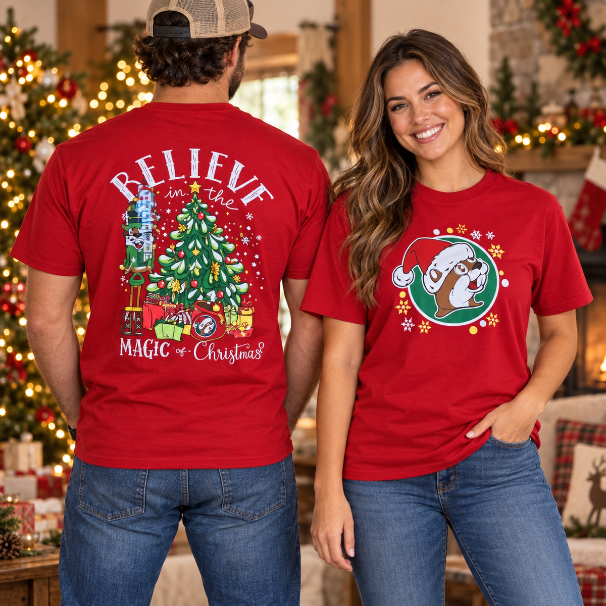T-shirt de Noël Buc-ee's