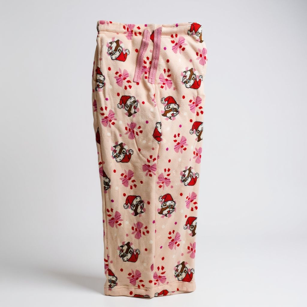Buc-ee's Pink Christmas Fleece Pajama Bottoms