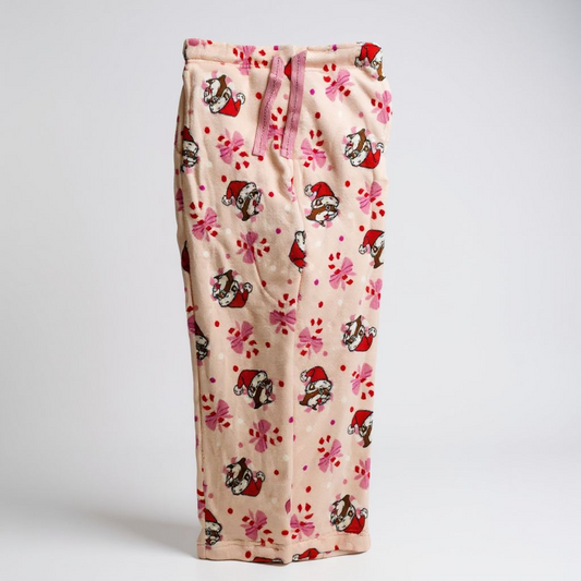 Buc-ee's Pink Christmas Fleece Pajama Bottoms