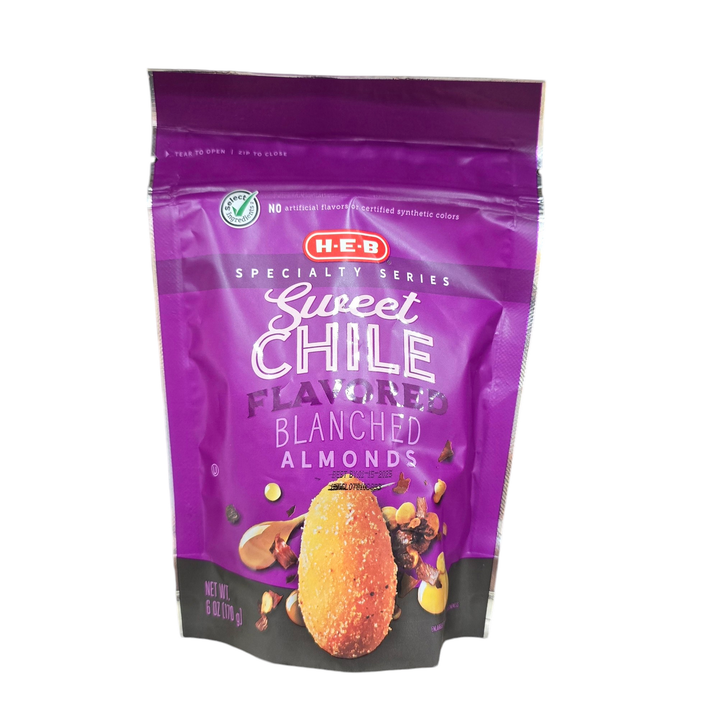 H-E-B Sweet Chili Blanched Almonds, 6oz.