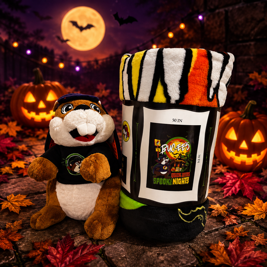 Buc-ee's Halloween Plush & Blanket Gift Set