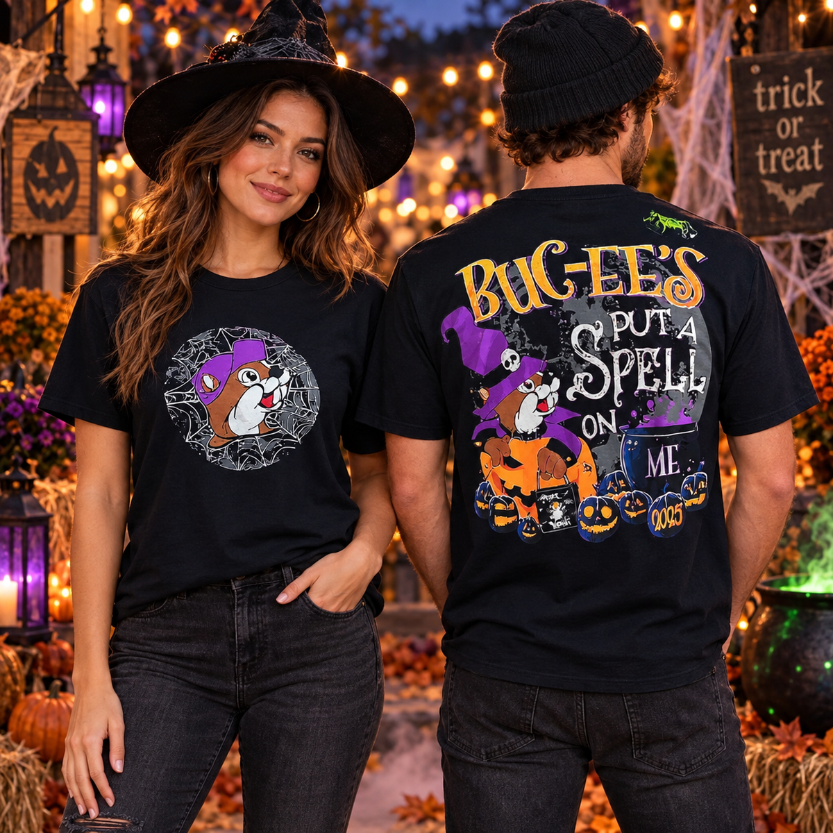T-shirt Buc-ee's fluorescent Halloween