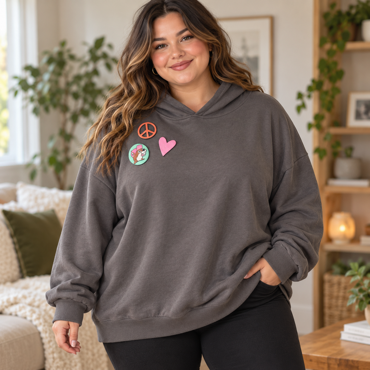 Buc-ee's Peace & Love Hoodie