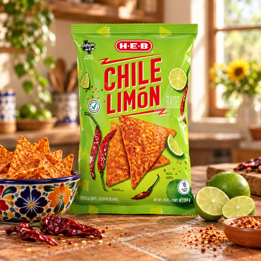 H-E-B Chile Limon Tortilla Chips