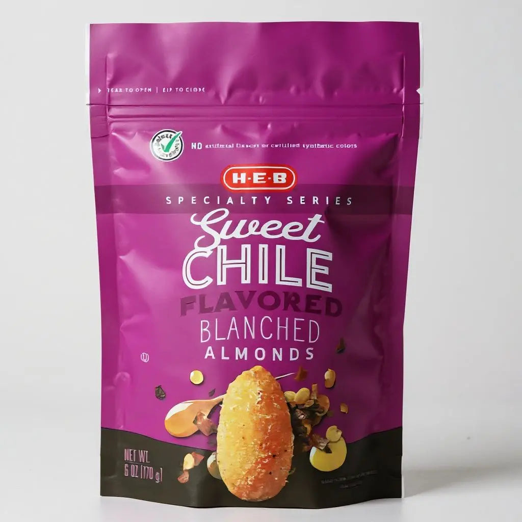 H-E-B Sweet Chili Blanched Almonds, 6oz. H-E-B