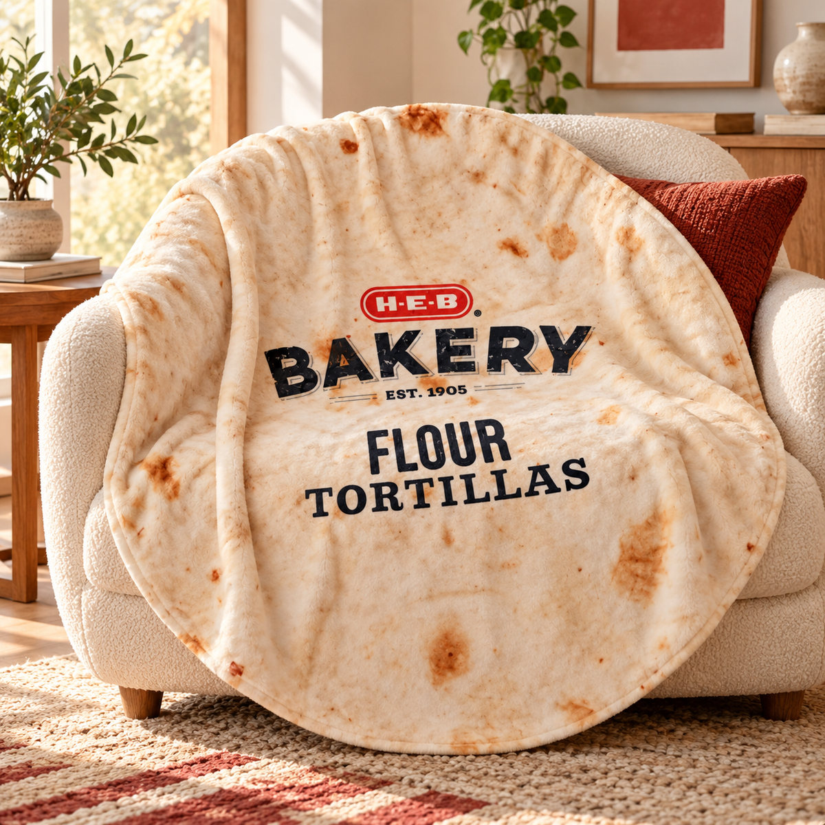 H-E-B Tortilla Throw Blanket