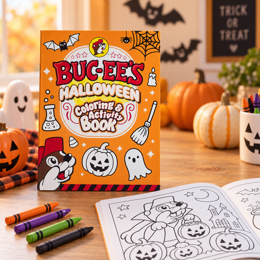 Buc-ee's Halloween Coloring & Activity Book Set