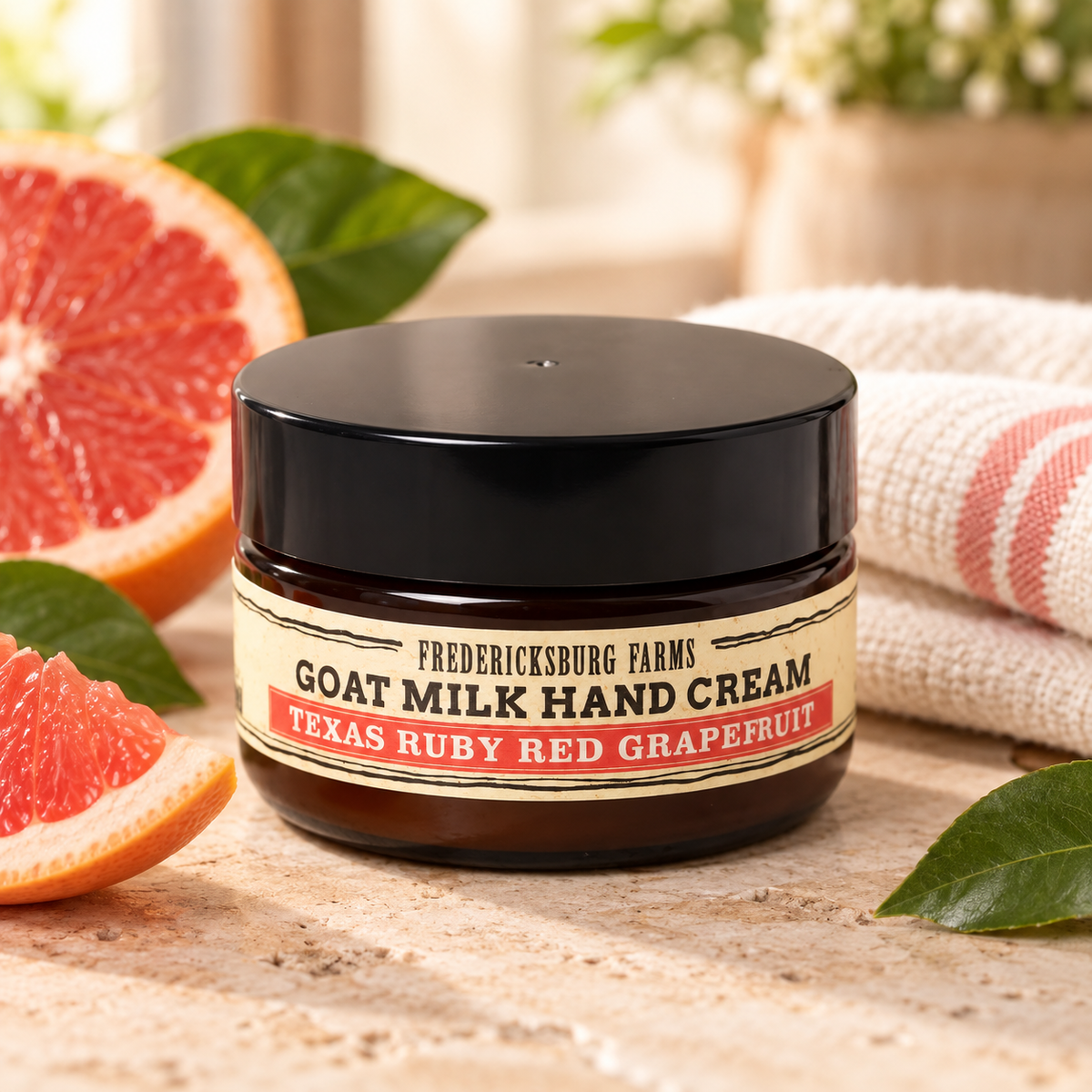 Fredericksburg Farms - Crème Mains Lait de Chèvre Pamplemousse Ruby Red Texas - 57g.