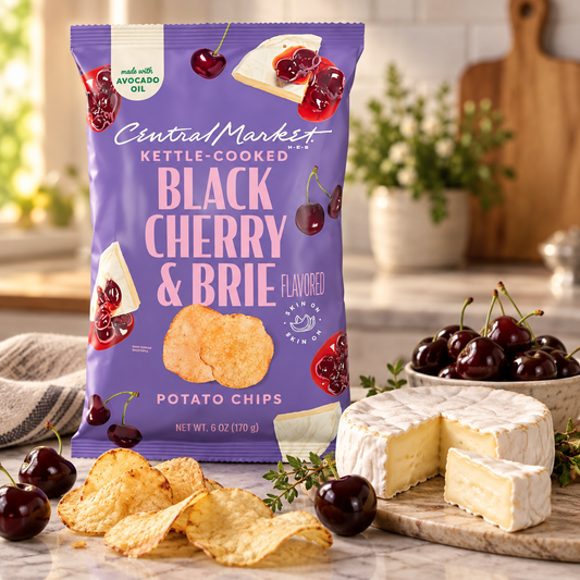 Central Market Black Cherry & Brie Potato Chips