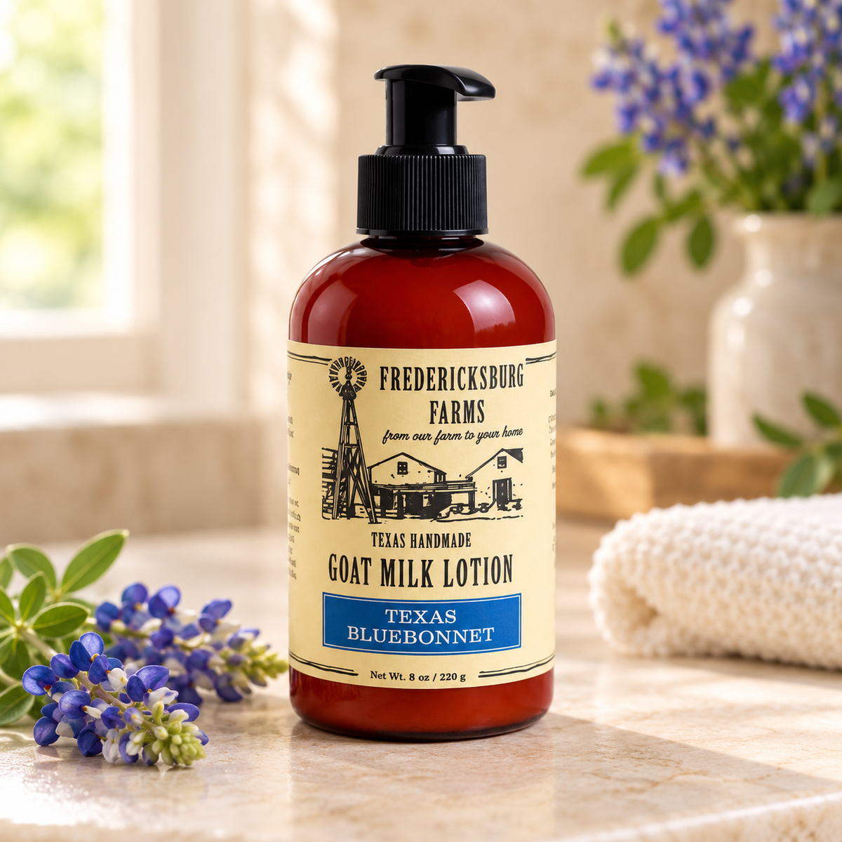 Fredericksburg Farms - Savon pour les mains Bluebonnet du Texas