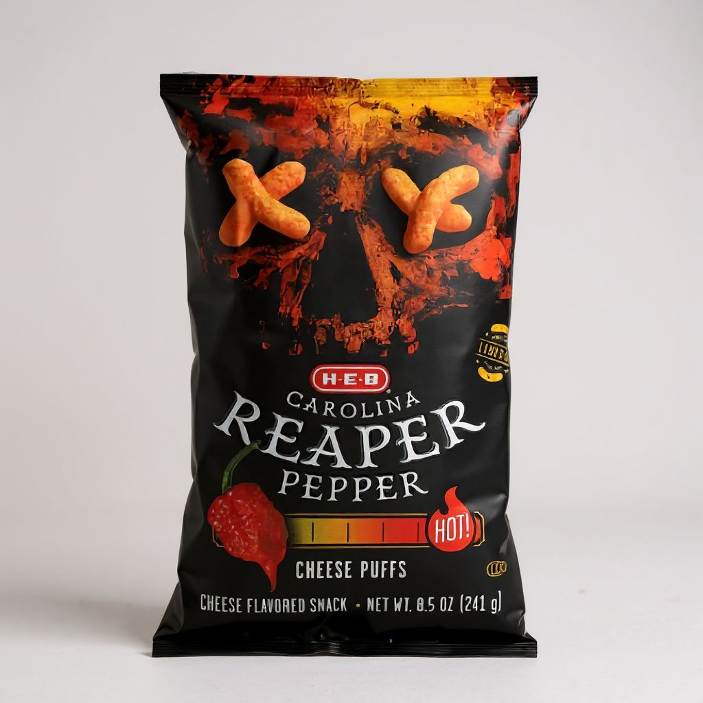 H-E-B Carolina Reaper Pepper Cheese Puffs