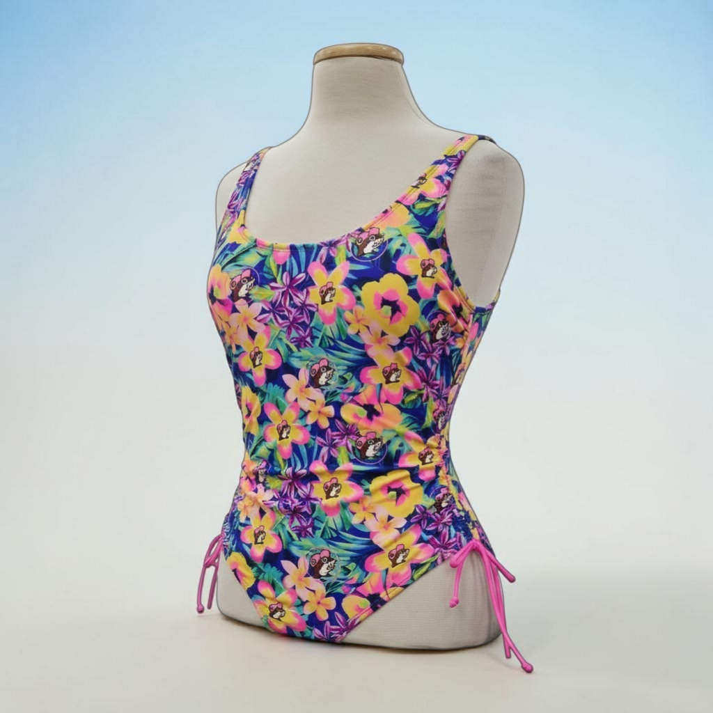 Maillot de bain une pièce imprimé tropical Buc-ee's