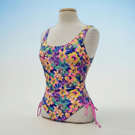 Buc-ee's Tropical Print One Piece Swimsuit